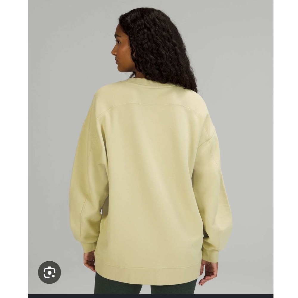 Lululemon 10 Perfectly Oversized Crew Womens Dew Green Sweatshirt LW3DFMS - Picture 4 of 10